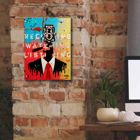 Image of 'NSA Camera Man' by AbcArtAttack, Canvas Wall Art,12 x 16