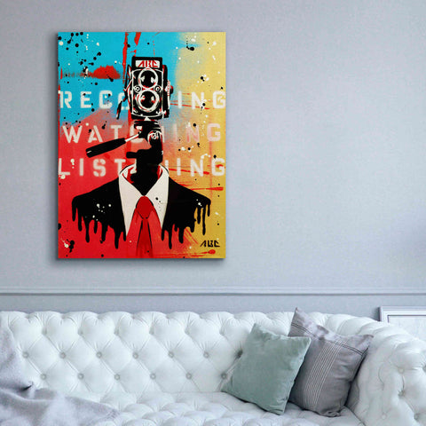 Image of 'NSA Camera Man' by AbcArtAttack, Canvas Wall Art,40 x 54
