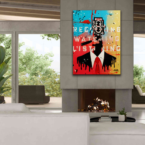 Image of 'NSA Camera Man' by AbcArtAttack, Canvas Wall Art,40 x 54
