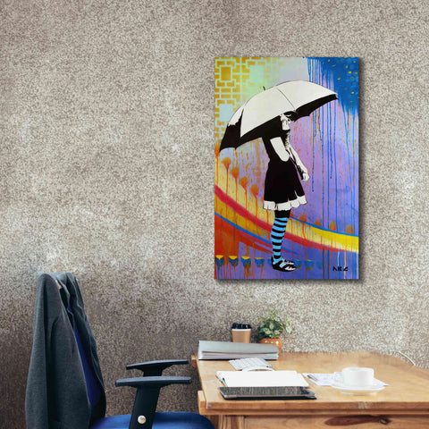 Image of 'Waiting for the Rain' by AbcArtAttack, Canvas Wall Art,26 x 40