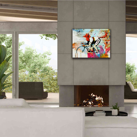 Image of 'Le Fox' by AbcArtAttack, Canvas Wall Art,34 x 26