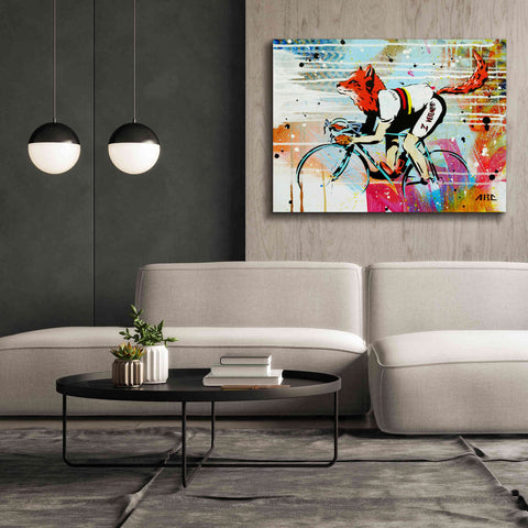 Image of 'Le Fox' by AbcArtAttack, Canvas Wall Art,54 x 40