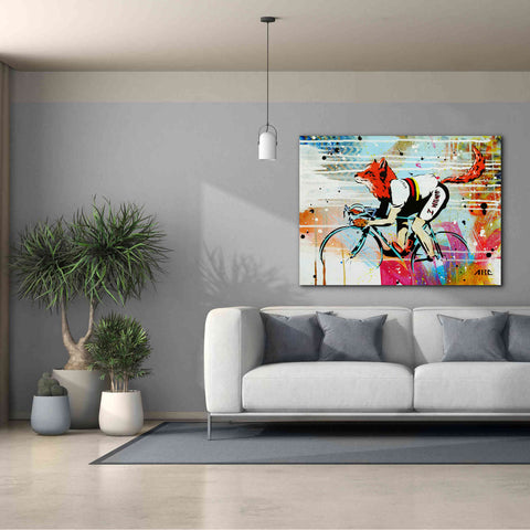 Image of 'Le Fox' by AbcArtAttack, Canvas Wall Art,54 x 40