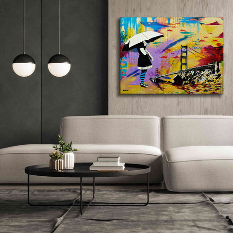 Image of 'Shelter at Bay' by AbcArtAttack, Canvas Wall Art,54 x 40