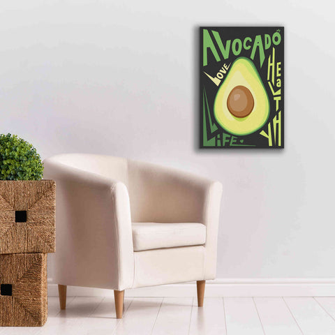 Image of 'Kitchen Avocado' by Ayse, Canvas Wall Art,18 x 26