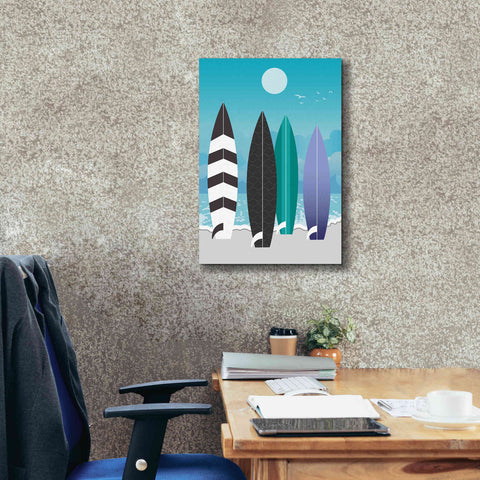 Image of 'Surfboards' by Ayse, Canvas Wall Art,18 x 26