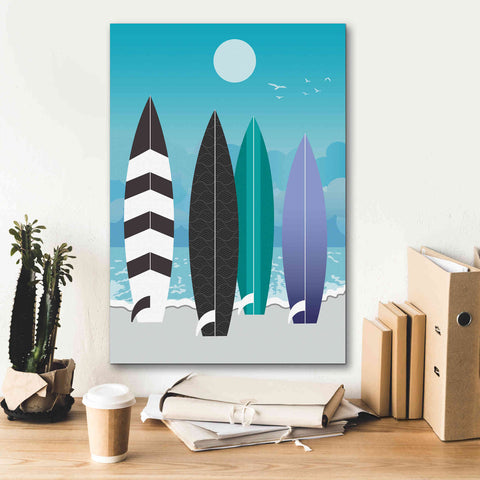 Image of 'Surfboards' by Ayse, Canvas Wall Art,18 x 26
