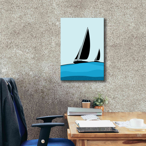 Image of 'Sailing' by Ayse, Canvas Wall Art,18 x 26