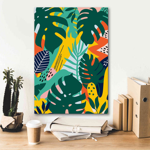 Image of 'Tropical Leaves One' by Ayse, Canvas Wall Art,18 x 26