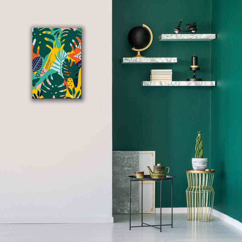 Image of 'Tropical Leaves One' by Ayse, Canvas Wall Art,18 x 26