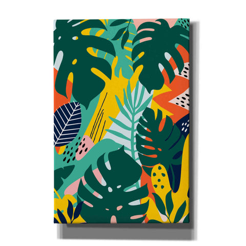 Image of 'Tropical Leaves One' by Ayse, Canvas Wall Art