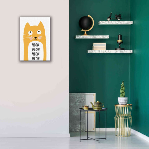 Image of 'Meow' by Ayse, Canvas Wall Art,18 x 26