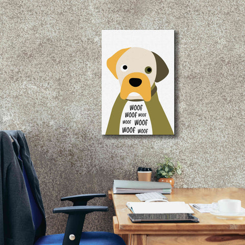 Image of 'Woof' by Ayse, Canvas Wall Art,18 x 26