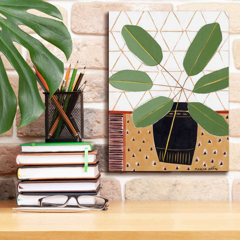 Image of 'Gold Tablecloth 4' by Marisa Anon, Canvas Wall Art,12 x 16