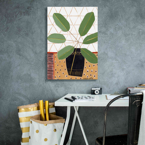 Image of 'Gold Tablecloth 4' by Marisa Anon, Canvas Wall Art,18 x 26