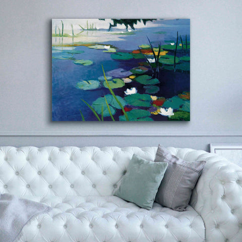 Image of 'Water Lilies' by Tadashi Asoma, Canvas Wall Art,54 x 40