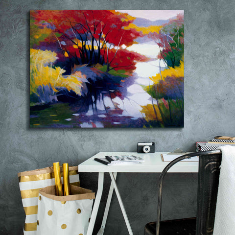 Image of 'Indian Summer' by Tadashi Asoma, Canvas Wall Art,34 x 26