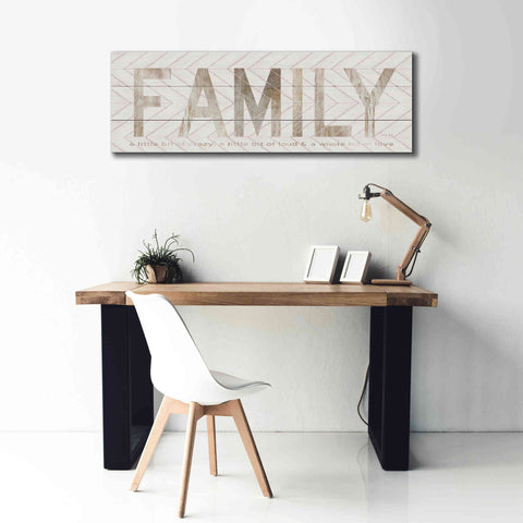 Image of 'Family Chevron' by Cindy Jacobs, Canvas Wall Art,60 x 20