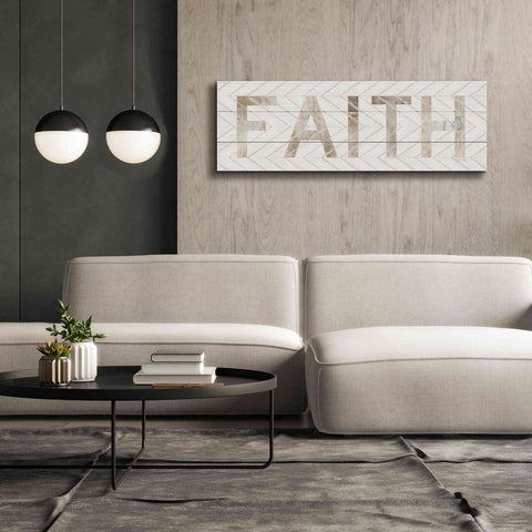 Image of 'Faith Chevron' by Cindy Jacobs, Canvas Wall Art,60 x 20