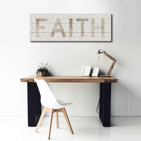 Image of 'Faith Chevron' by Cindy Jacobs, Canvas Wall Art,60 x 20