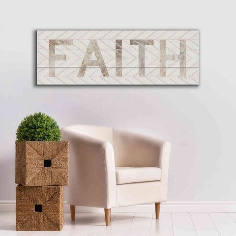 Image of 'Faith Chevron' by Cindy Jacobs, Canvas Wall Art,60 x 20