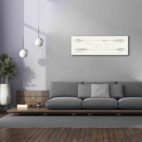 Image of 'Arrows - Follow Your Dreams' by Cindy Jacobs, Canvas Wall Art,60 x 20