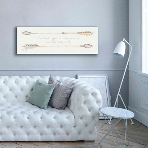 Image of 'Arrows - Follow Your Dreams' by Cindy Jacobs, Canvas Wall Art,60 x 20