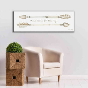 'Arrows - Thank Heaven for Little Boys' by Cindy Jacobs, Canvas Wall Art,60 x 20