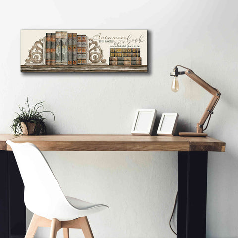 Image of 'Between the Pages of a Book' by Cindy Jacobs, Canvas Wall Art,36 x 12