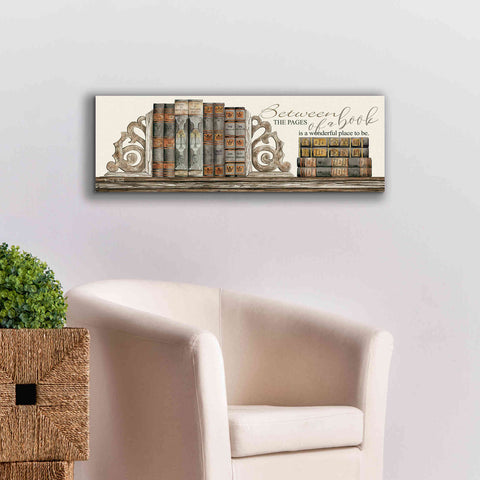 Image of 'Between the Pages of a Book' by Cindy Jacobs, Canvas Wall Art,36 x 12