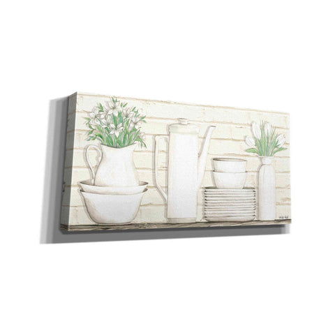 Image of 'White Ware Shelf II' by Cindy Jacobs, Canvas Wall Art