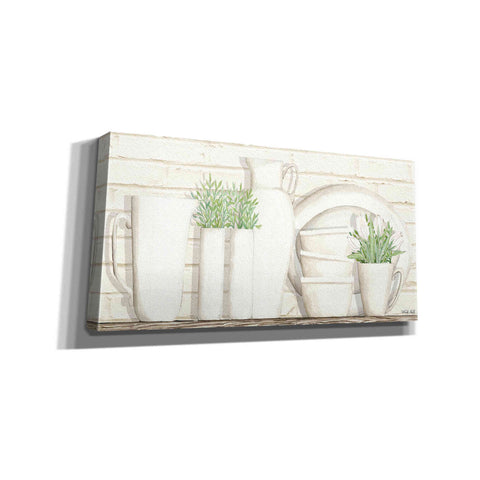 Image of 'White Ware Shelf I' by Cindy Jacobs, Canvas Wall Art