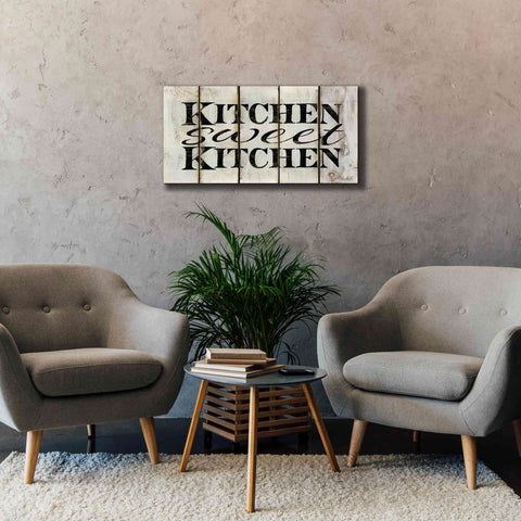 Image of 'Kitchen Sweet Kitchen on Wood Panels' by Cindy Jacobs, Canvas Wall Art,40 x 20