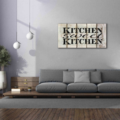 Image of 'Kitchen Sweet Kitchen on Wood Panels' by Cindy Jacobs, Canvas Wall Art,60 x 30