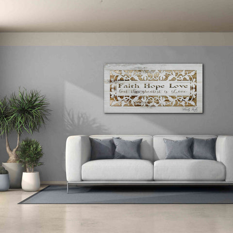 Image of 'Faith, Hope, Love' by Cindy Jacobs, Canvas Wall Art,60 x 30
