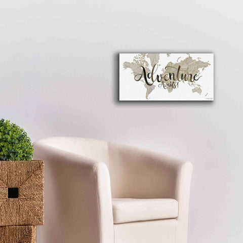 Image of 'Adventure Awaits' by Cindy Jacobs, Canvas Wall Art,24 x 12