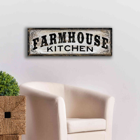 Image of 'Farmhouse Kitchen' by Cindy Jacobs, Canvas Wall Art,36 x 12