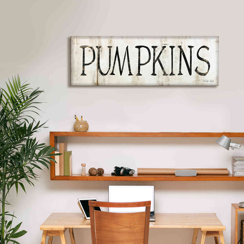 Image of 'Pumpkins' by Cindy Jacobs, Canvas Wall Art,36 x 12