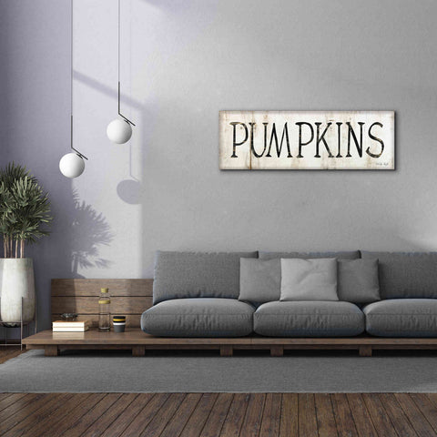 Image of 'Pumpkins' by Cindy Jacobs, Canvas Wall Art,60 x 20