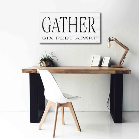 Image of 'Gather Six Feet Apart' by Cindy Jacobs, Canvas Wall Art,40 x 20