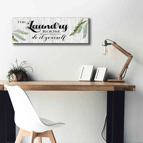Image of 'The Laundry Room' by Cindy Jacobs, Canvas Wall Art,36 x 12