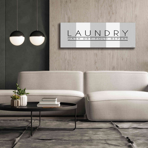 Image of 'Laundry - Wash, Dry, Fold, Repeat 1' by Cindy Jacobs, Canvas Wall Art,60 x 20
