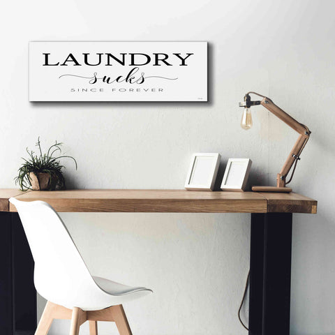 Image of 'Laundry Sucks' by Cindy Jacobs, Canvas Wall Art,36 x 12