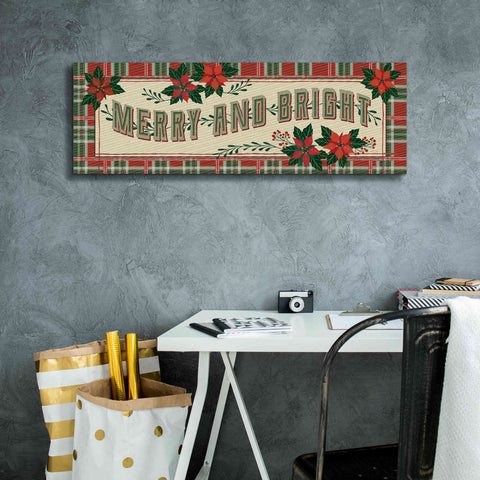 Image of 'Nostalgic Merry & Bright' by Cindy Jacobs, Canvas Wall Art,36 x 12