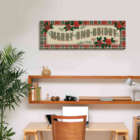Image of 'Nostalgic Merry & Bright' by Cindy Jacobs, Canvas Wall Art,36 x 12