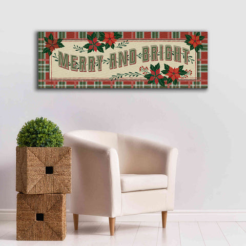 Image of 'Nostalgic Merry & Bright' by Cindy Jacobs, Canvas Wall Art,60 x 20