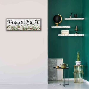 'Merry & Bright' by Cindy Jacobs, Canvas Wall Art,36 x 12