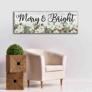 'Merry & Bright' by Cindy Jacobs, Canvas Wall Art,60 x 20