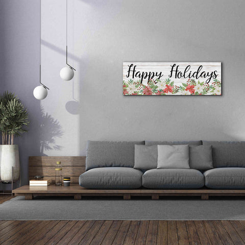 Image of 'Happy Holidays Sign' by Cindy Jacobs, Canvas Wall Art,60 x 20