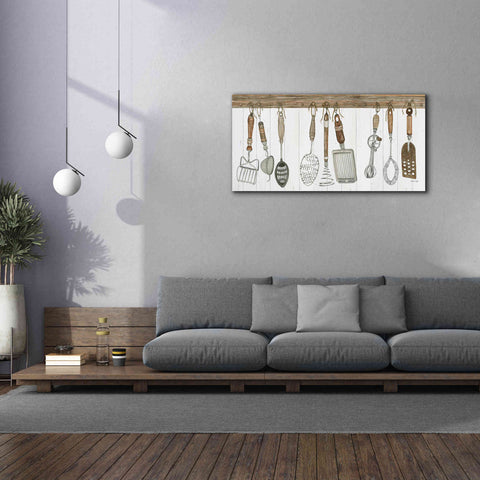 Image of 'Kitchen Tools' by Cindy Jacobs, Canvas Wall Art,60 x 30